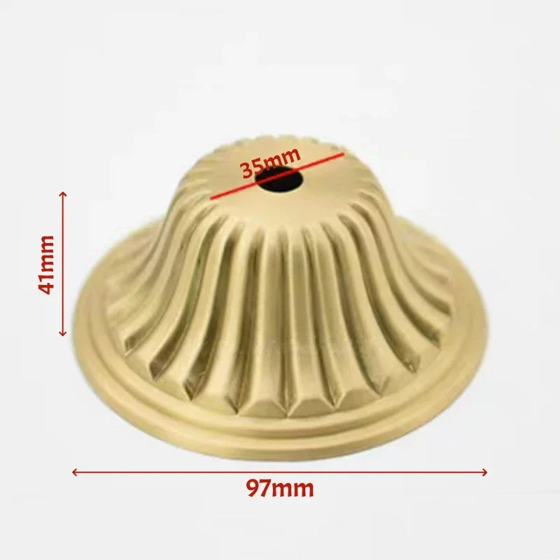 Solid Brass European Ceramic Lamp Socket Cover