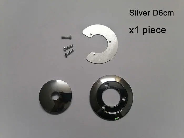 1/5/10pcs Bronze Chrome Metal Lampshade Holder Parts for Magic Bean Glass Shade Silver Aluminum Ring Cover to Hold Lampshade - Adrianas Specialty Lamp Shades