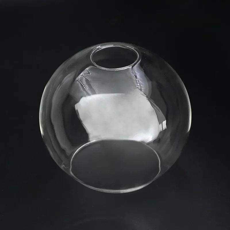 Hand Blown Clear Glass Globe Lamp Shade