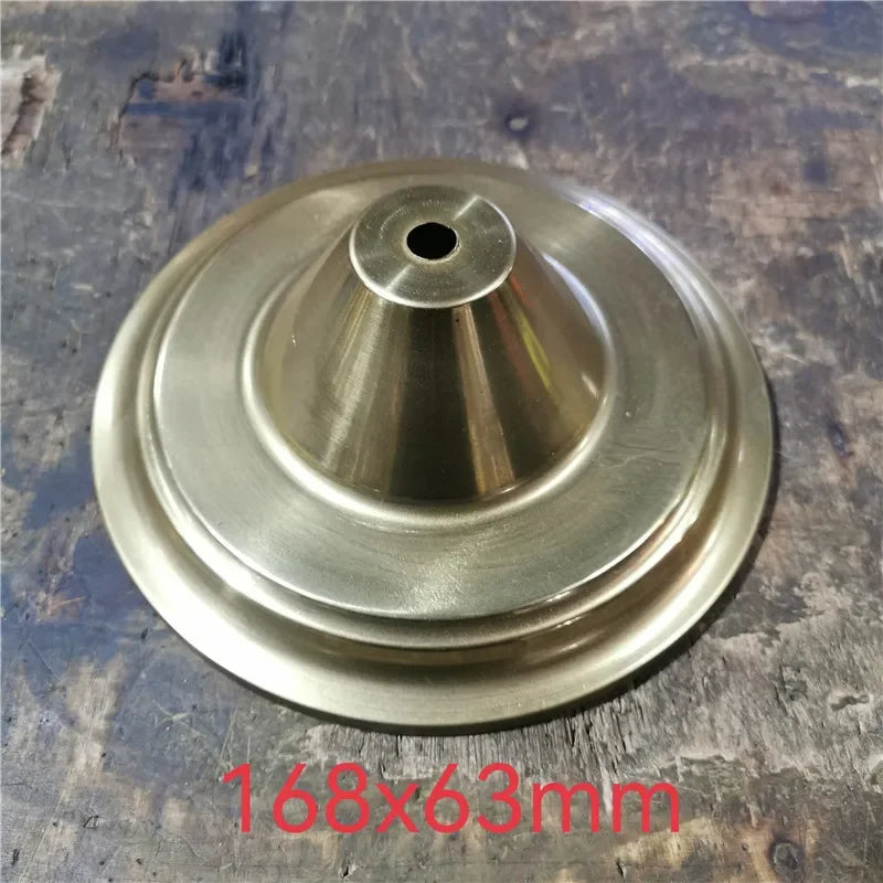 Big sizes of Brass desk lamp lampshade claw unpolished ceramic vase lid copper cover customizble DIY copper Lighting accessories