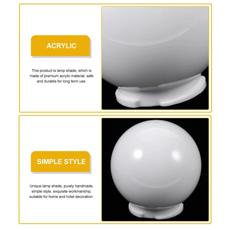 Lamp Post Globe White Opal Shade - Adrianas Specialty Lamp Shades