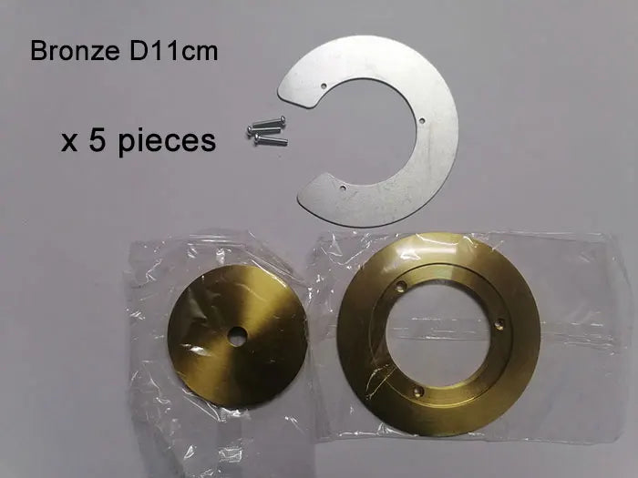1/5/10pcs Bronze Chrome Metal Lampshade Holder Parts for Magic Bean Glass Shade Silver Aluminum Ring Cover to Hold Lampshade - Adrianas Specialty Lamp Shades