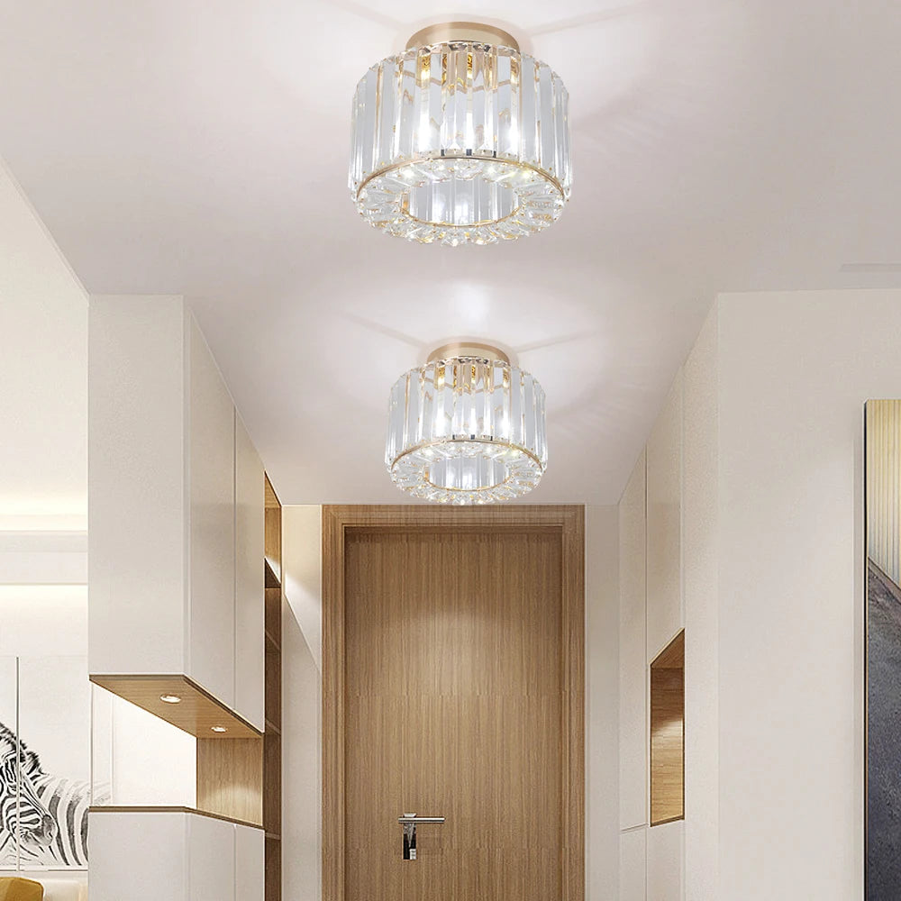 Glass Led Pendant Light Modern Ceiling Lamp Adjustable Living Dining Room Nordic Aisle Decor Balcony Corridor Hanging Fixture - Adrianas Specialty Lamp Shades