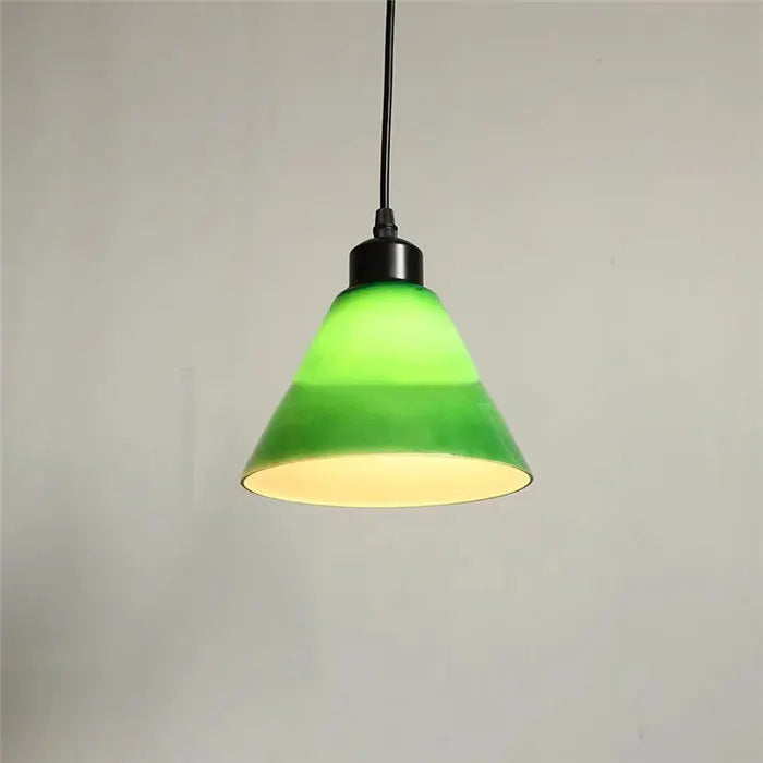 Green 16 inch Opening Bell Shape Glass Shade Replacement for E26 E27 - Adrianas Specialty Lamp Shades