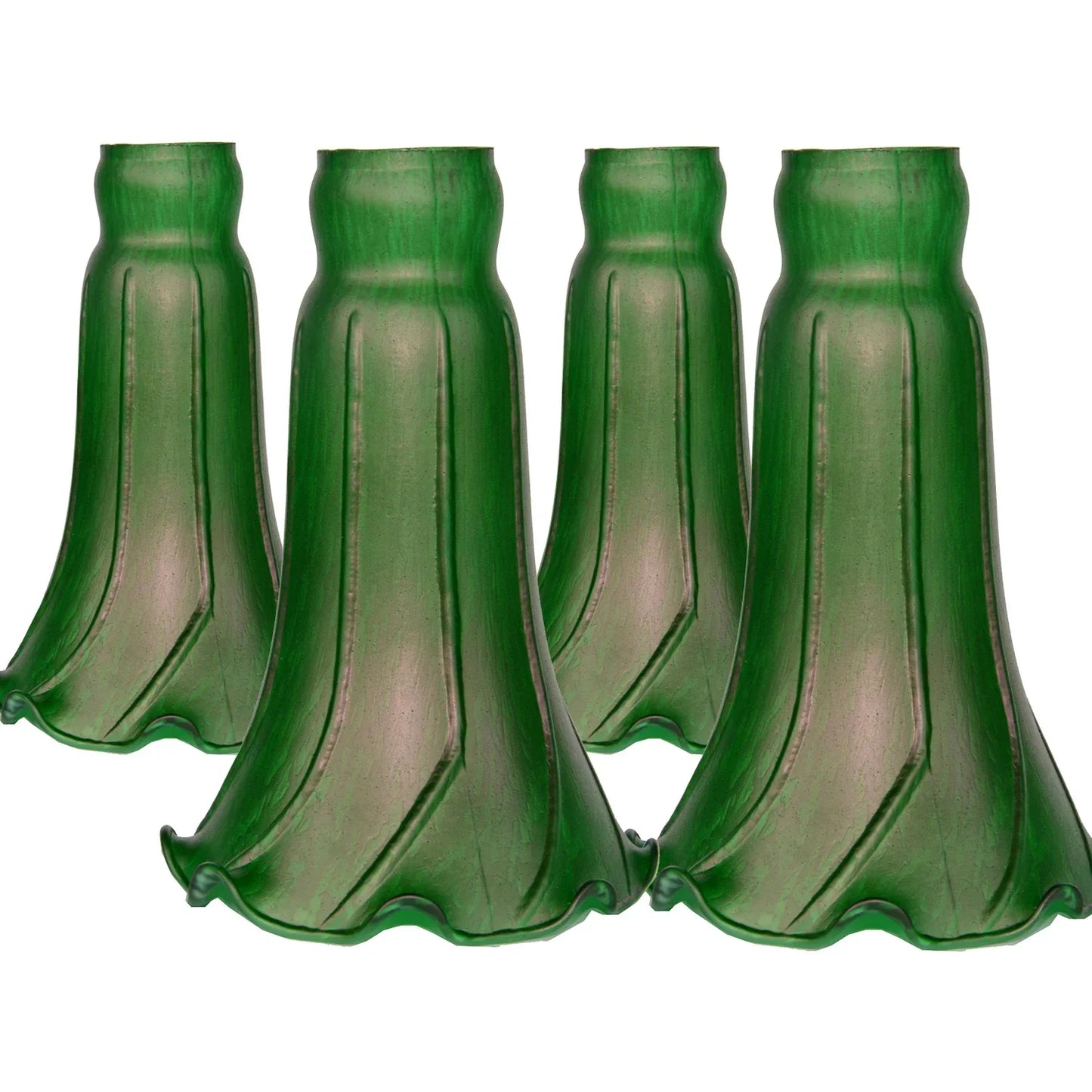 4 Pack Tulip Glass Lamp Shades Lily Lamp Replacement Shades - Adrianas Specialty Lamp Shades