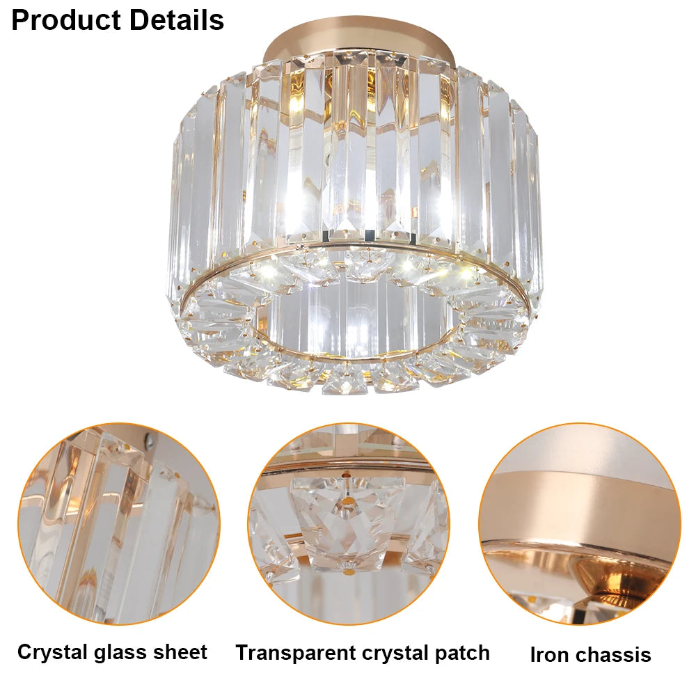 Glass Led Pendant Light Modern Ceiling Lamp Adjustable Living Dining Room Nordic Aisle Decor Balcony Corridor Hanging Fixture - Adrianas Specialty Lamp Shades
