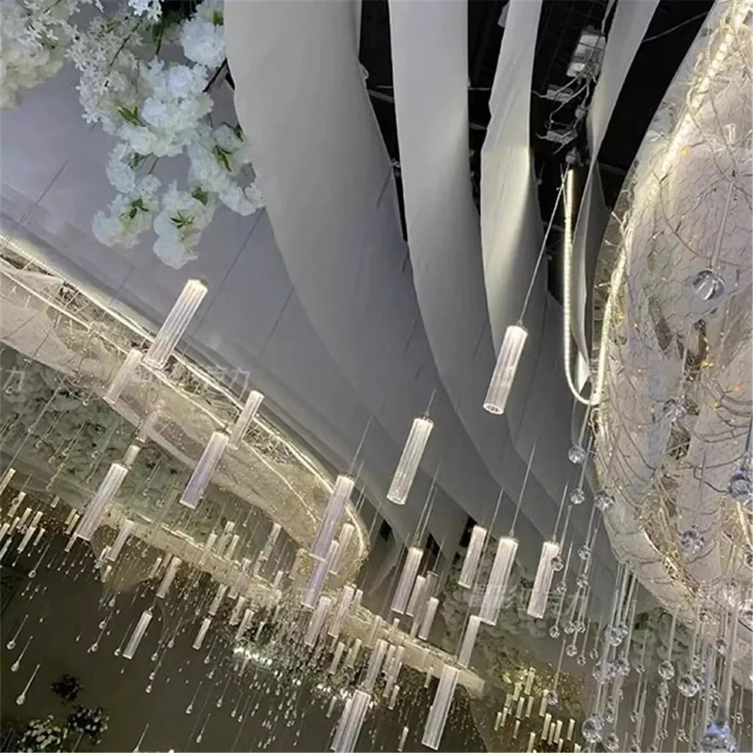 Hurricane Ribbed Glass Shade for Candlestick