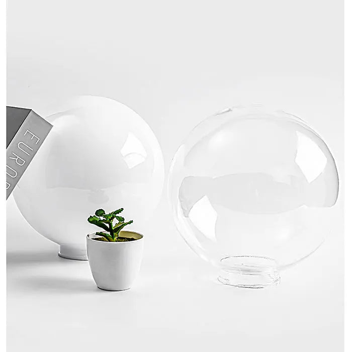 Outdoor Light Globe Lamp Shade Acrylic Round Lampshade Cover PMMA plastic - Adrianas Specialty Lamp Shades