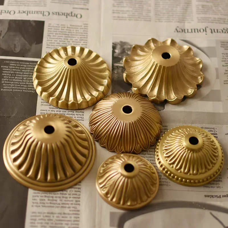 Solid Brass European Ceramic Lamp Socket Cover