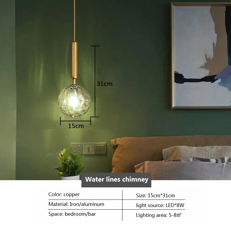 Nordic Glass Pendant Light glass