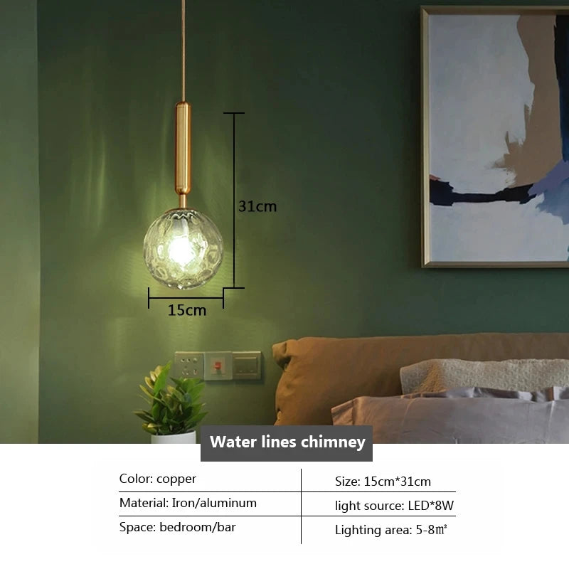 Nordic Glass Pendant Light glass