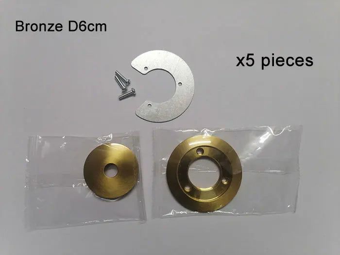 1/5/10pcs Bronze Chrome Metal Lampshade Holder Parts for Magic Bean Glass Shade Silver Aluminum Ring Cover to Hold Lampshade - Adrianas Specialty Lamp Shades
