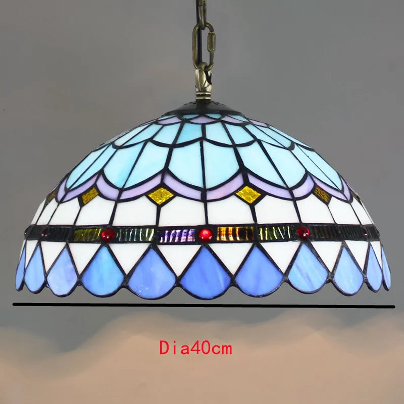 Colorful Glass Tiffany Glass Chandelier
