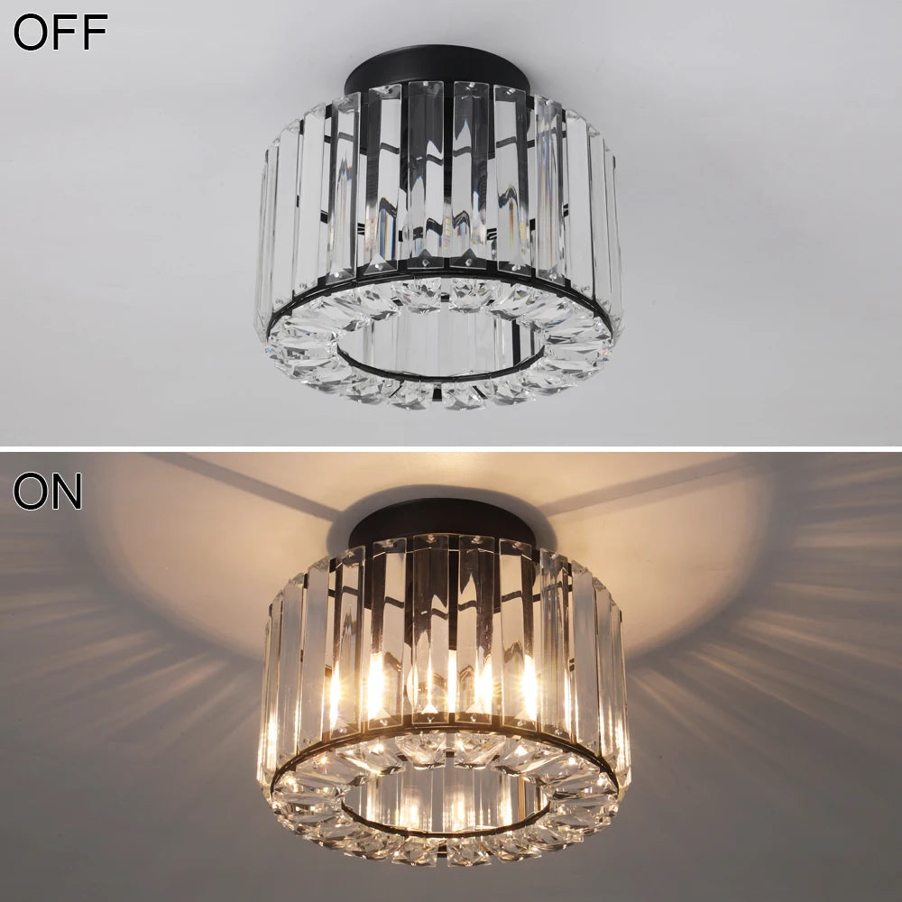 Glass Led Pendant Light Modern Ceiling Lamp Adjustable Living Dining Room Nordic Aisle Decor Balcony Corridor Hanging Fixture - Adrianas Specialty Lamp Shades
