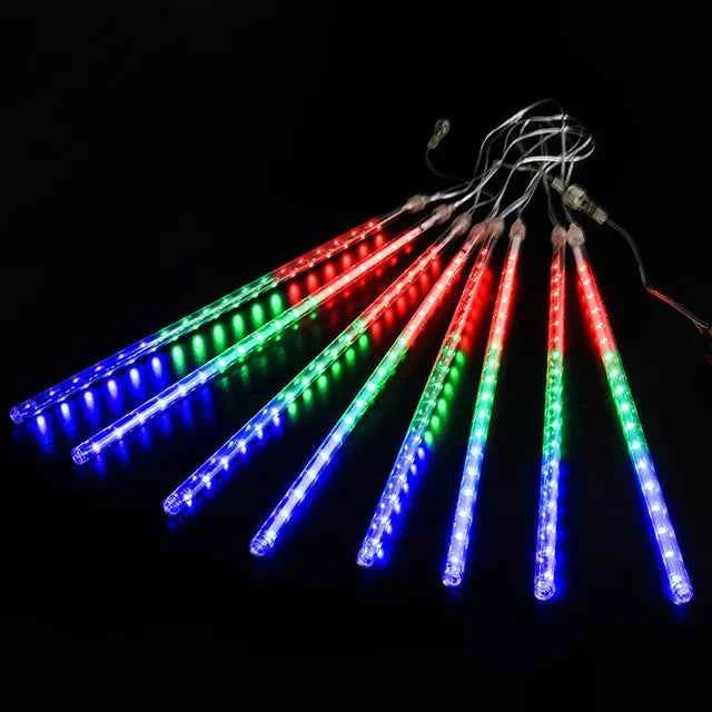 LED Meteor Shower Rain Lights Waterproof Falling Raindrop