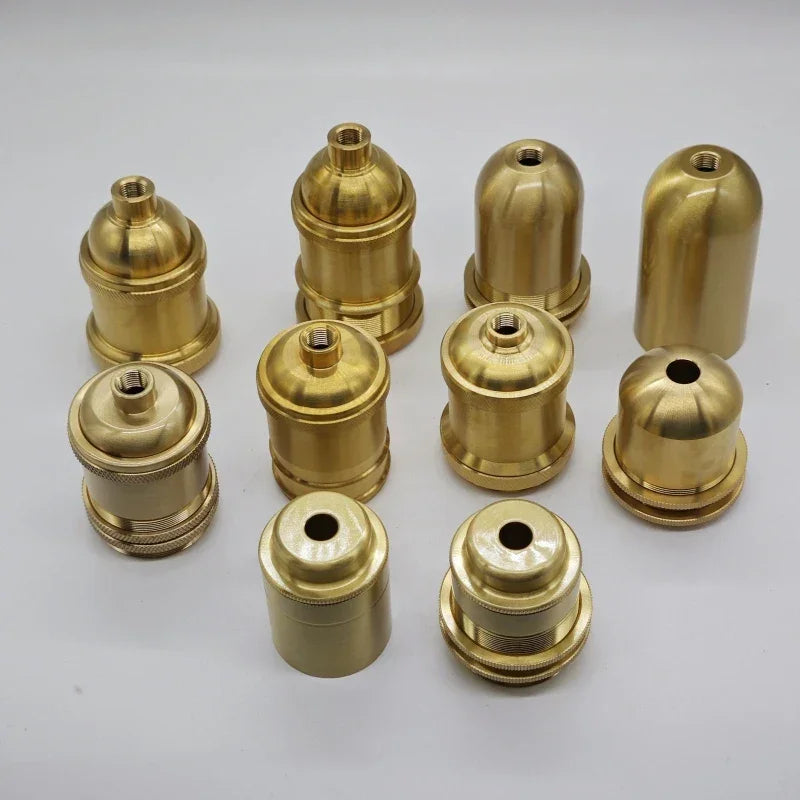 Edison lamp holder for shade Pure brass material quality vintage threaded Socket Bulb Fitting E27 UL/CE lighting copper base