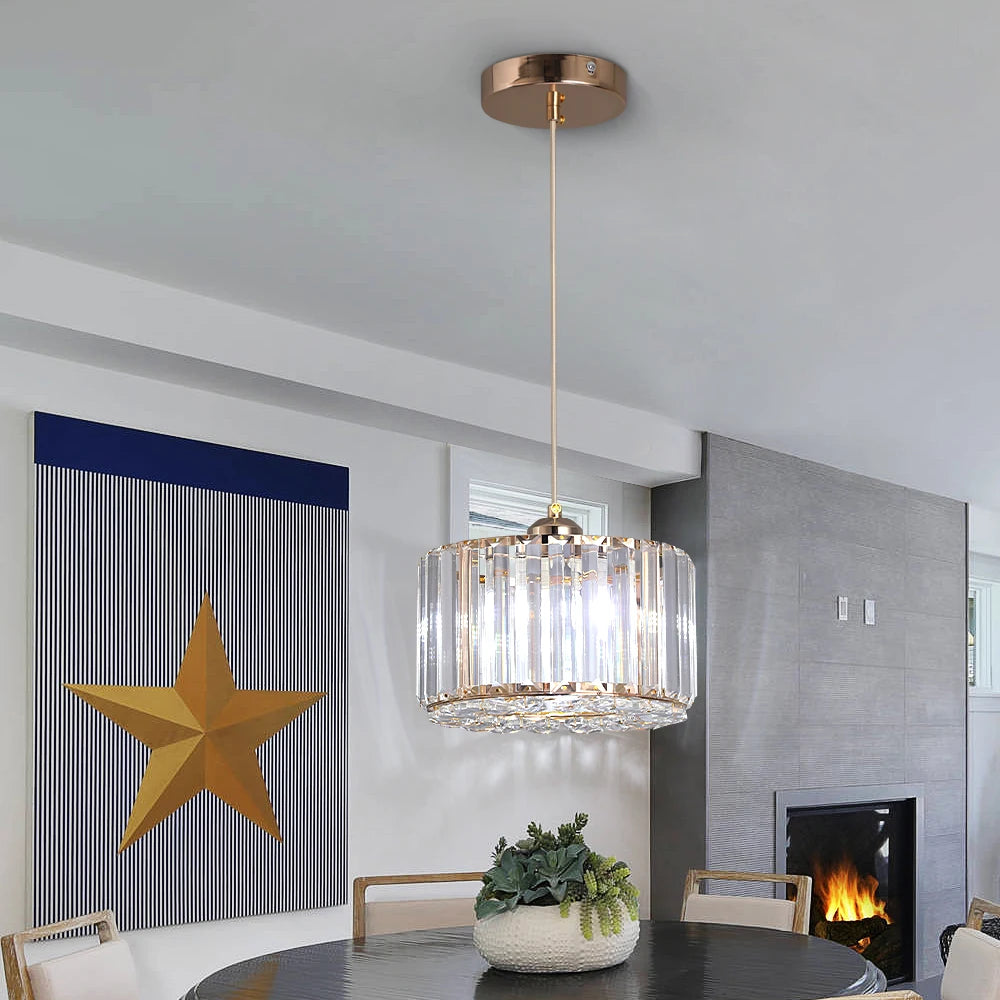 Glass Led Pendant Light Modern Ceiling Lamp Adjustable Living Dining Room Nordic Aisle Decor Balcony Corridor Hanging Fixture - Adrianas Specialty Lamp Shades