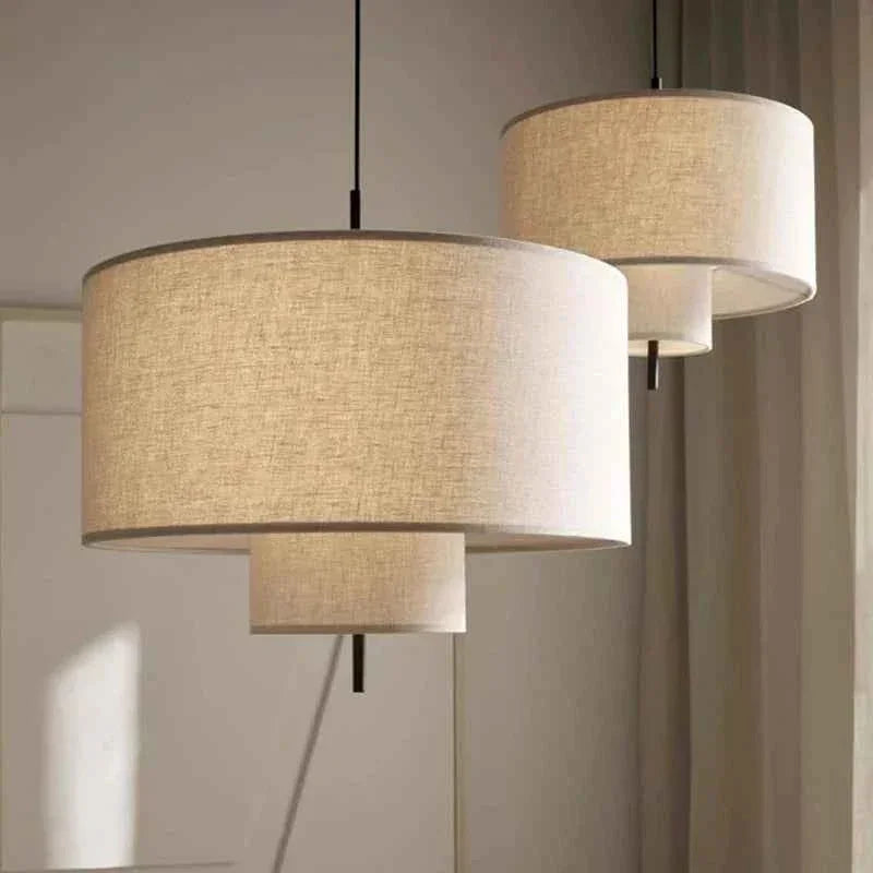 Nordic Minimalist Wabi Sabi Fabric Chandelier