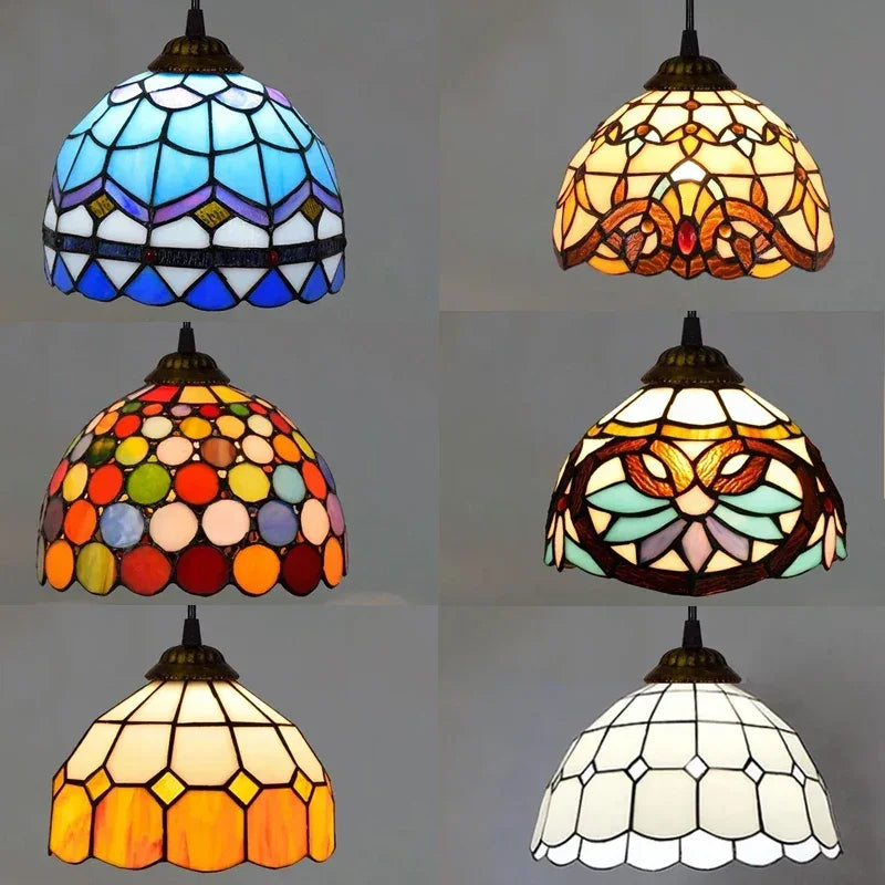 Tiffany Stained Glass Pendant Lamp Shade