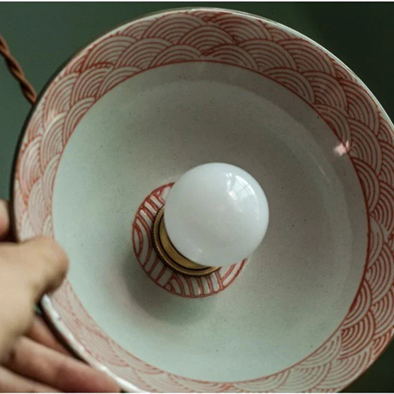 IWHD Creative Coloured Glaze Pendant Light LED Hanging Lamp For Home Decoration Dining Living Room E27 Bulb Included 90V-260V