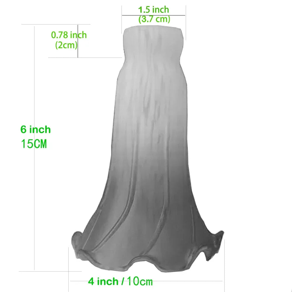 Pond Lily Lamp Shade Blue Glass Lampshade  4" Wide X 6" Tall X 1.5" Fitter Lighting Accessories - Adrianas Specialty Lamp Shades