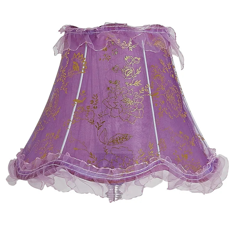Lamp Shade Vintage High-end Fabric Beads Lace - Adrianas Specialty Lamp Shades