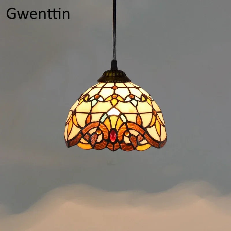 Tiffany Stained Glass Pendant Lamp Shade