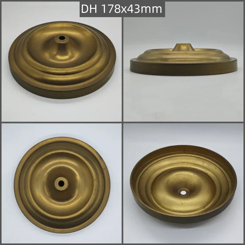 Big sizes of Brass desk lamp lampshade claw unpolished ceramic vase lid copper cover customizble DIY copper Lighting accessories