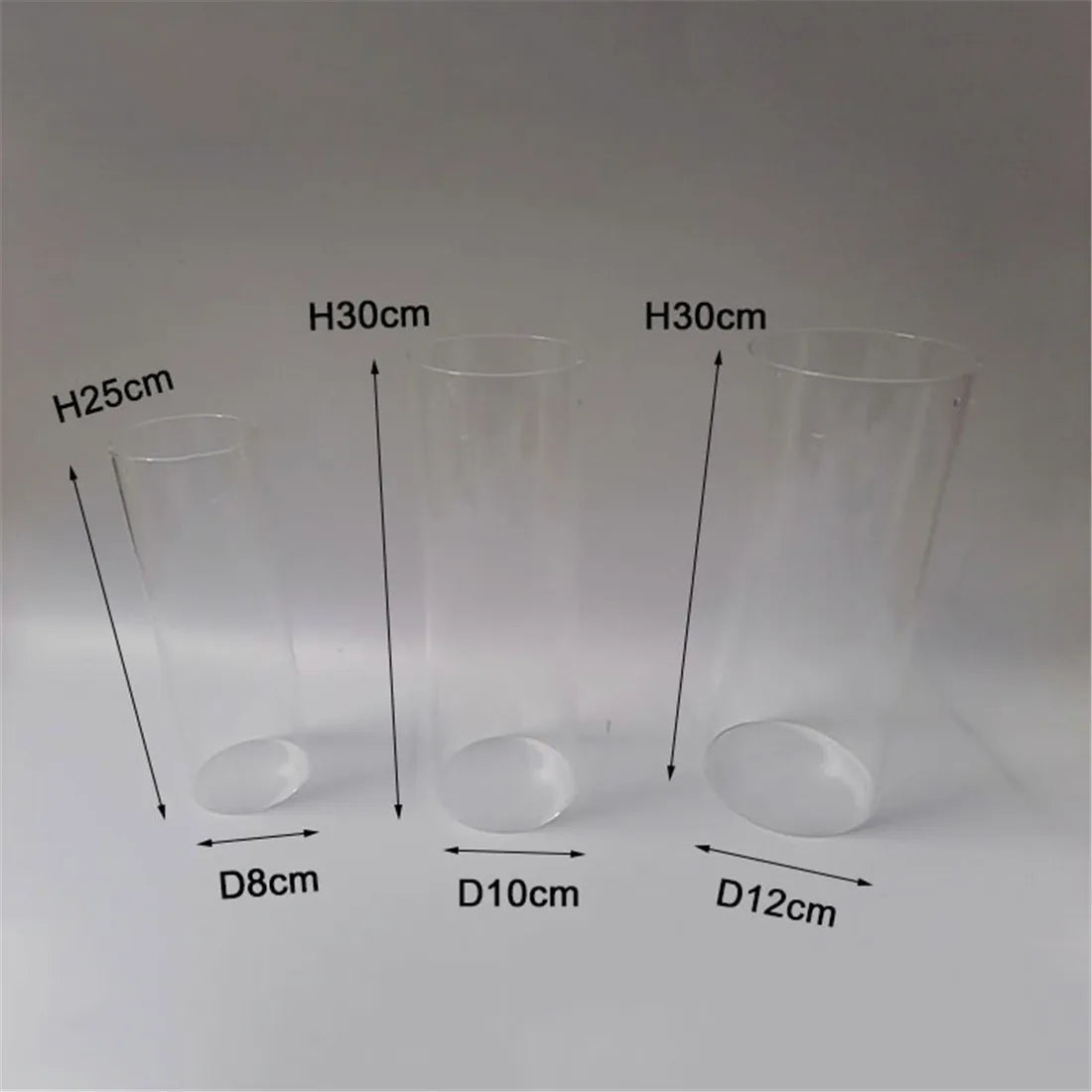 Both Open Ended Tall Hurricane Chimney Cylinder