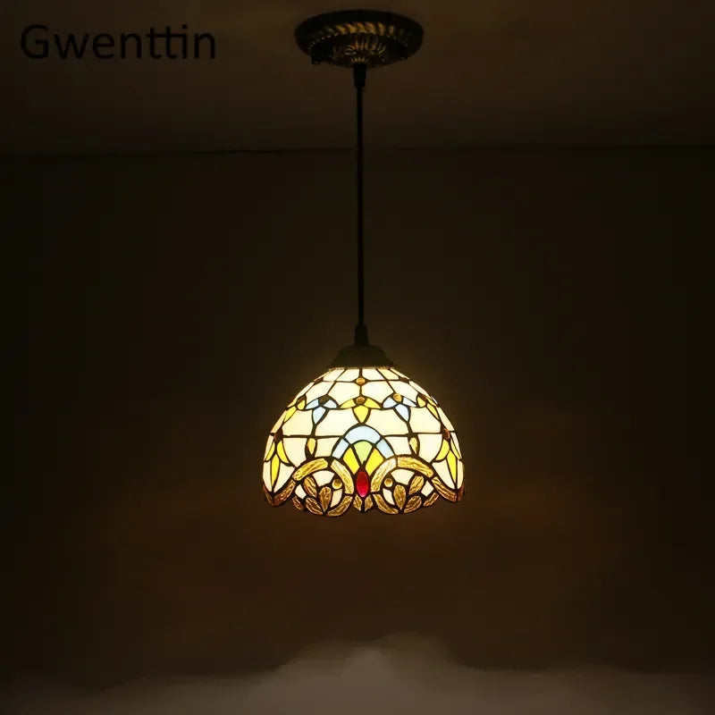 Tiffany Stained Glass Pendant Lamp Shade