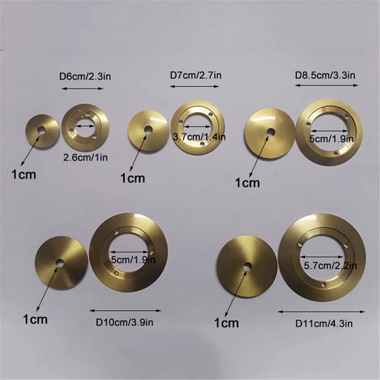 1/5/10pcs Bronze Chrome Metal Lampshade Holder Parts for Magic Bean Glass Shade Silver Aluminum Ring Cover to Hold Lampshade - Adrianas Specialty Lamp Shades