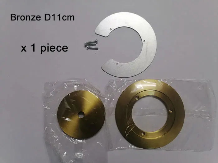 1/5/10pcs Bronze Chrome Metal Lampshade Holder Parts for Magic Bean Glass Shade Silver Aluminum Ring Cover to Hold Lampshade - Adrianas Specialty Lamp Shades