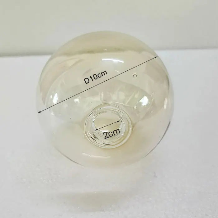 D12cm D15cm G9 Glass Shade Replacement for Screw Thread Socket Amber Cognac Green Blue Grey Globe Glass Screw Cover Accessory - Adrianas Specialty Lamp Shades