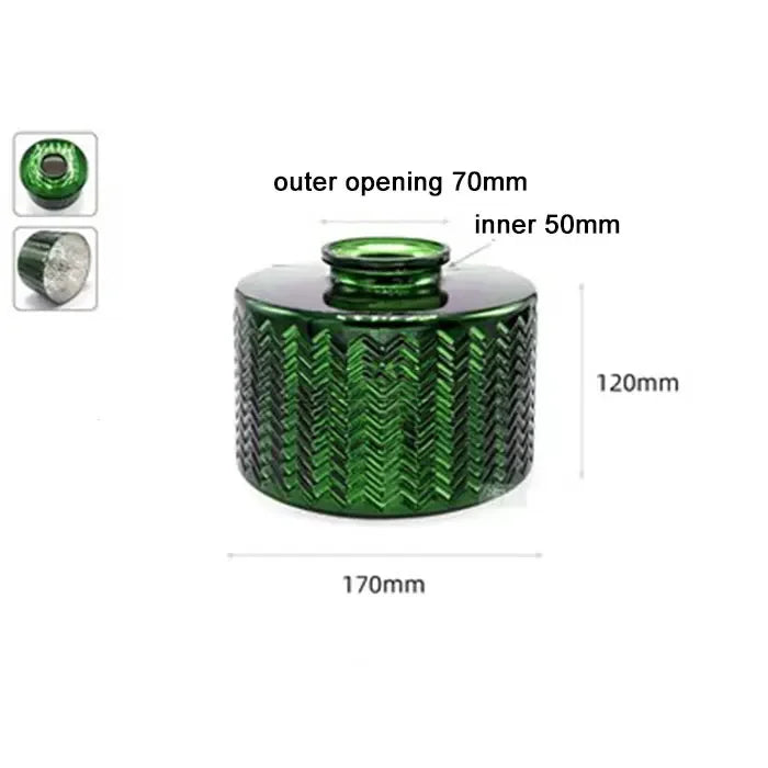 Screw Fixed Bell Shaped Glass Shade Replacement