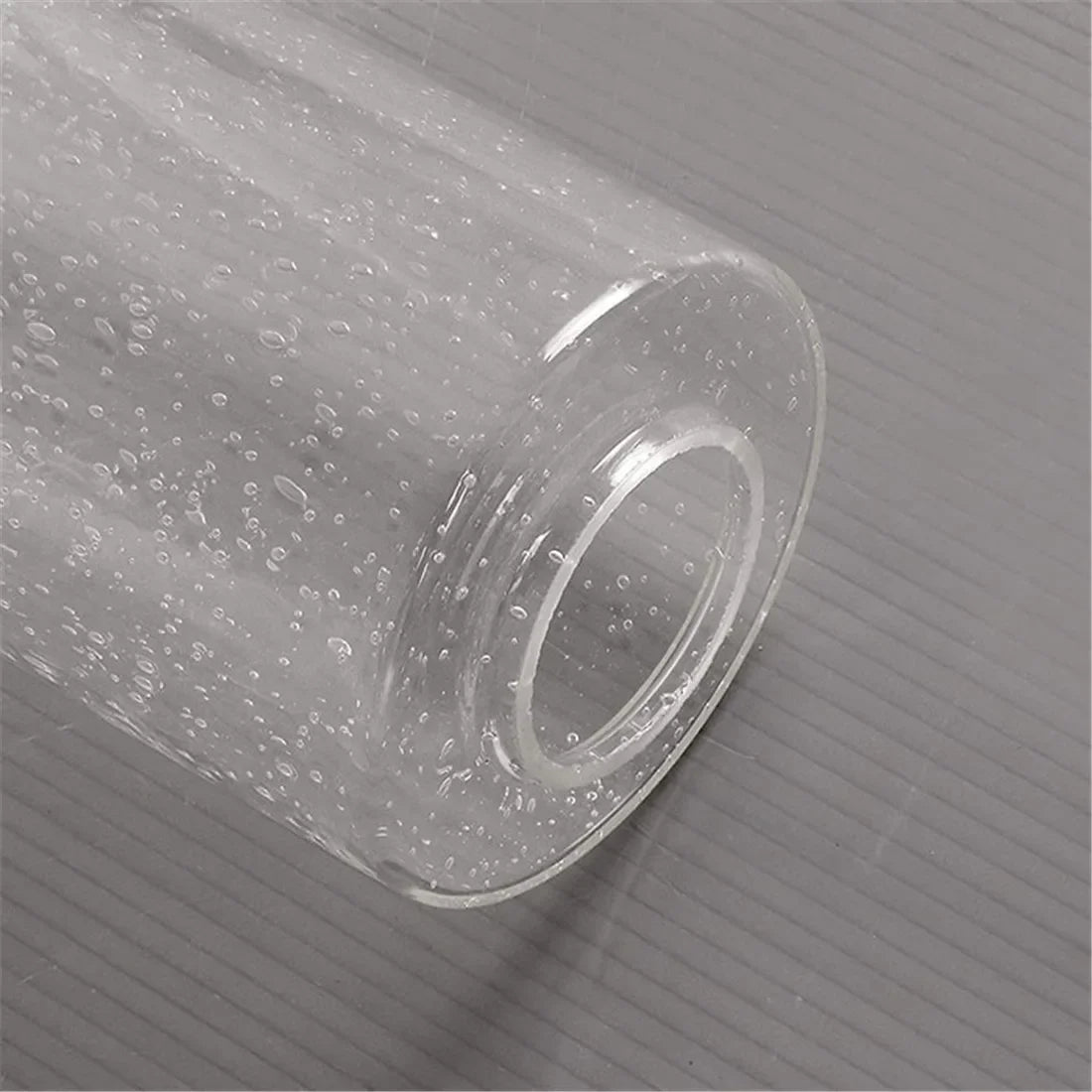 Clear Seeded Glass Shade Cylinder Bubble Glass Lampshade Replacement  for Pendant Light, Chandelier,Vanity Sconces