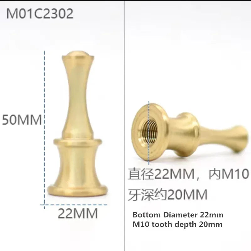 All copper desk lamp connector Brass Screw cover