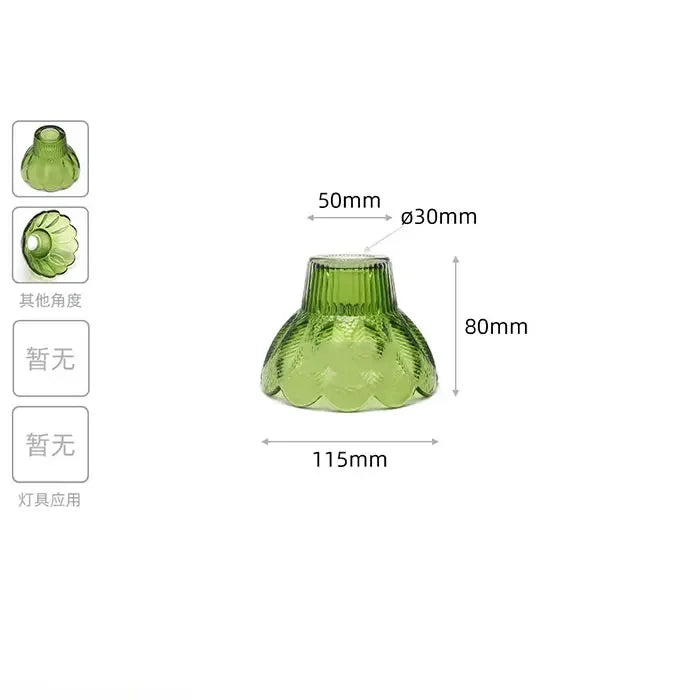 Industrial Stained Glass E14 Lamp Shade Replacement with 30mm Opening