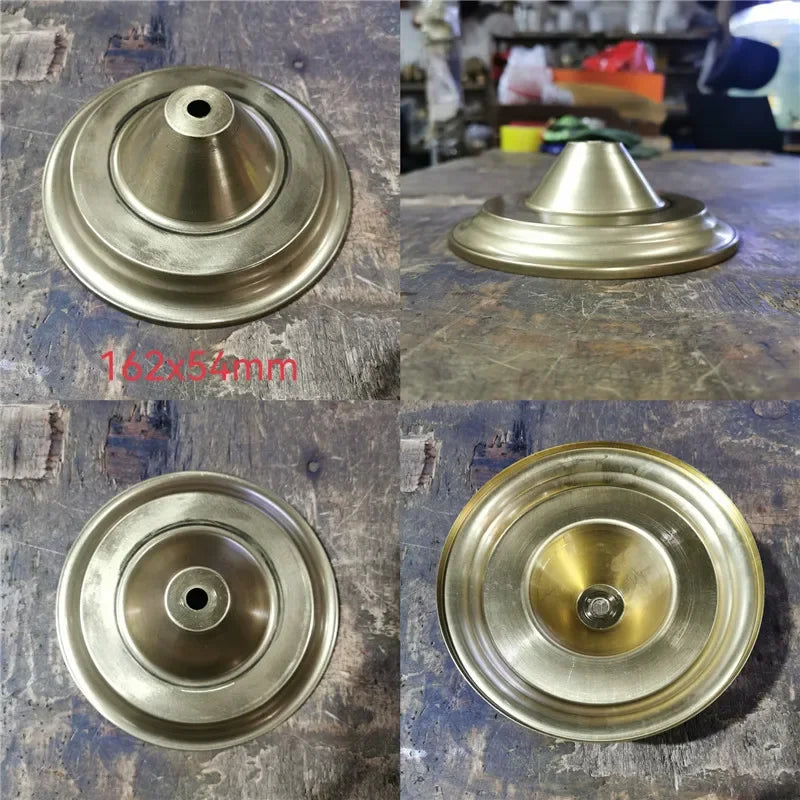 Big sizes of Brass desk lamp lampshade claw unpolished ceramic vase lid copper cover customizble DIY copper Lighting accessories