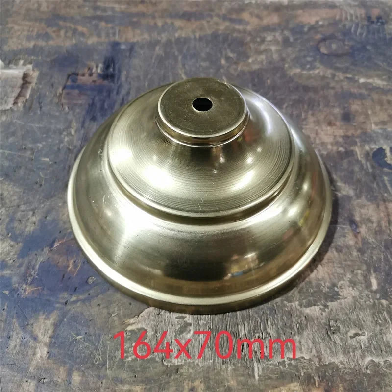 Big sizes of Brass desk lamp lampshade claw unpolished ceramic vase lid copper cover customizble DIY copper Lighting accessories