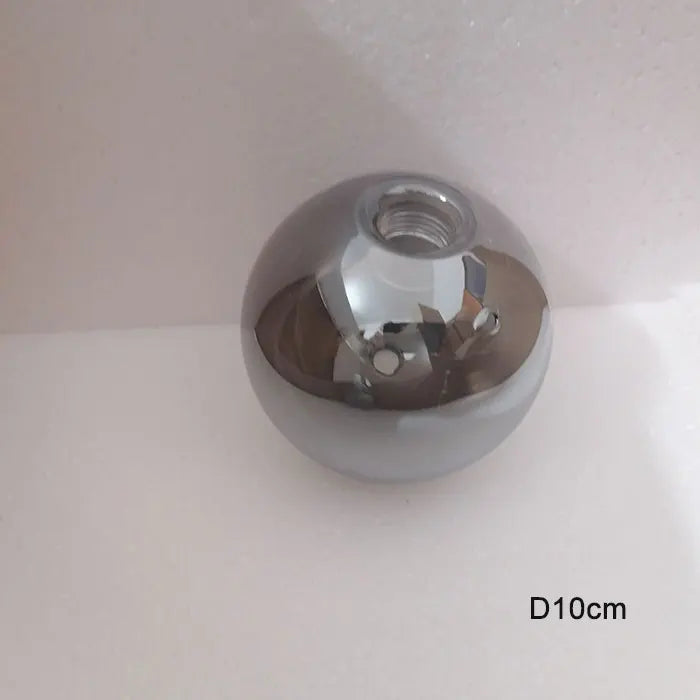 D12cm D15cm G9 Glass Shade Replacement for Screw Thread Socket Amber Cognac Green Blue Grey Globe Glass Screw Cover Accessory - Adrianas Specialty Lamp Shades