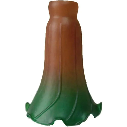Lily Flower Blown Glass Lampshade,Tiffany Style Tulip Replacement for Table&Floor Lamps - Opening I.D. 1.1" By O.D. 1.5 Inch - Adrianas Specialty Lamp Shades