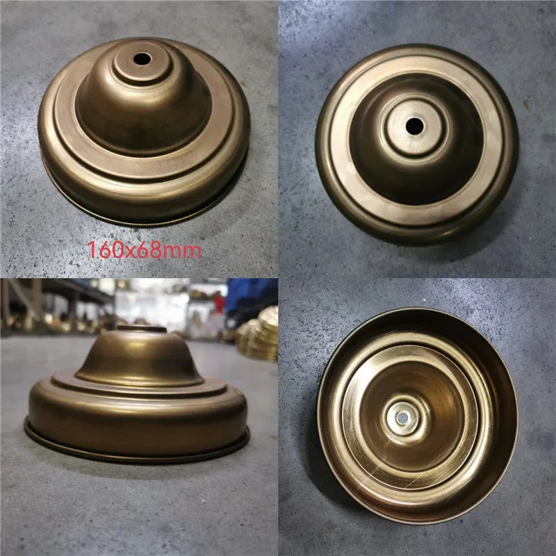 Big sizes of Brass desk lamp lampshade claw unpolished ceramic vase lid copper cover customizble DIY copper Lighting accessories