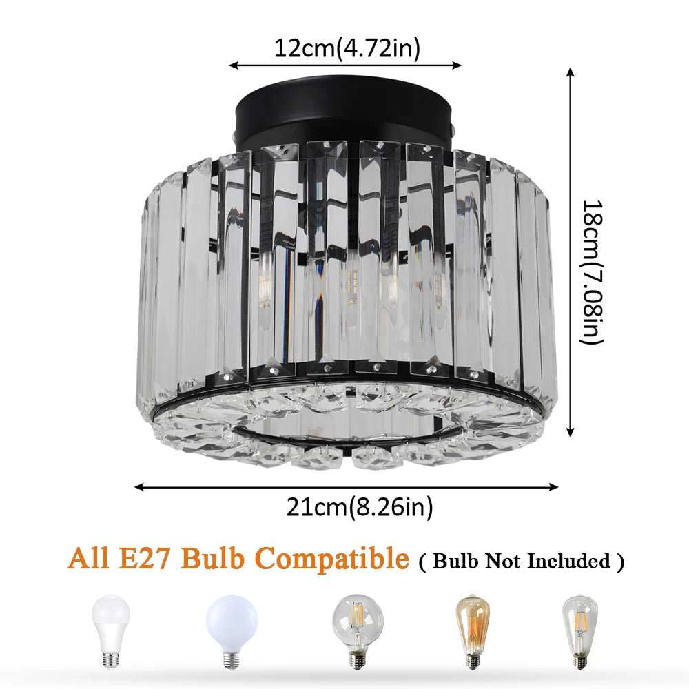 Glass Led Pendant Light Modern Ceiling Lamp Adjustable Living Dining Room Nordic Aisle Decor Balcony Corridor Hanging Fixture - Adrianas Specialty Lamp Shades