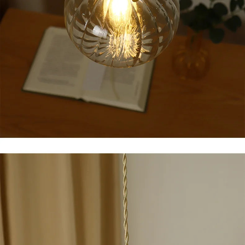 Glass Pendant Light Nordic Dining Room Retro Chandeliers Creative Minimal E27  Transparent Lampshade For Restaurant Lamp Lustre - Adrianas Specialty Lamp Shades