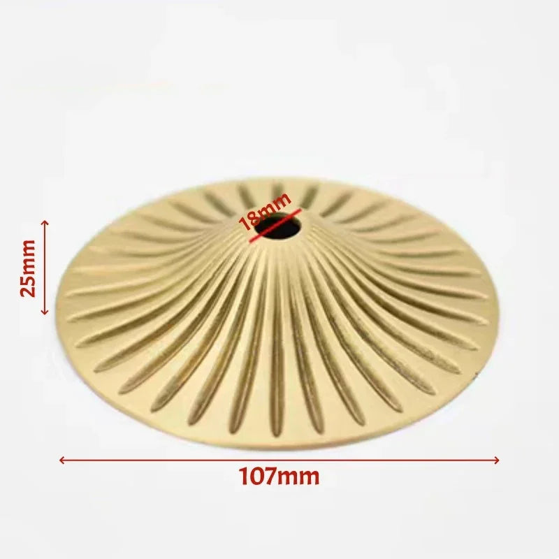 Solid Brass European Ceramic Lamp Socket Cover