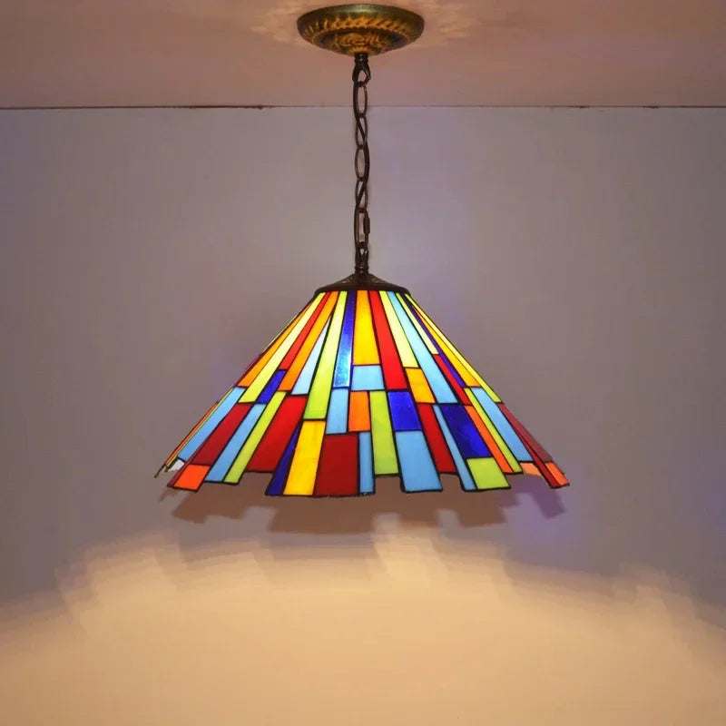 Stained  Glass Retro Restaurant Lamp
