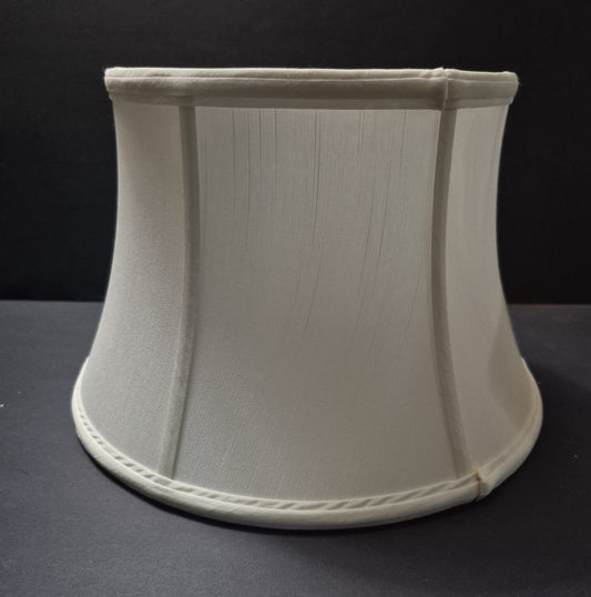 a06928w Cream Silk Uno Lamp Shades, Has 1/2 inch Drop - Adrianas Specialty Lamp Shades