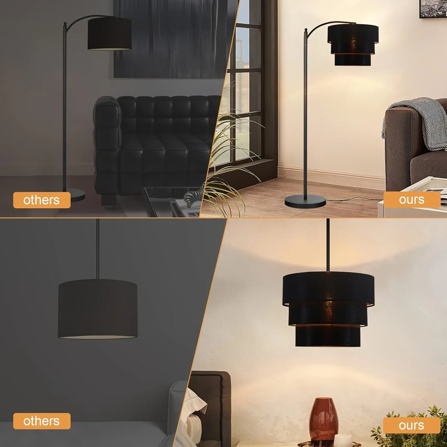 3-Layer Modern Pendant Light Cover