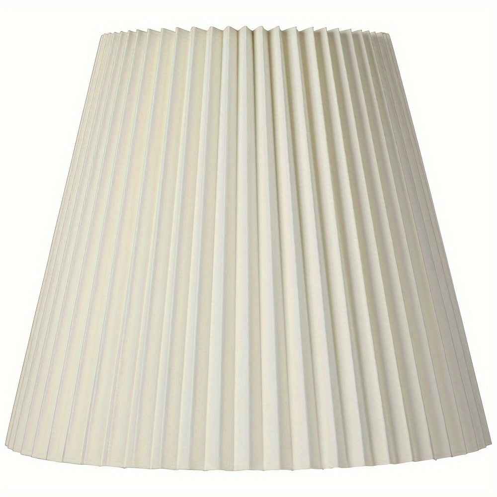 Slant Lamp Shade Replacement Large Ivory White Bell Round Traditional Pleated Spider Harp Finial