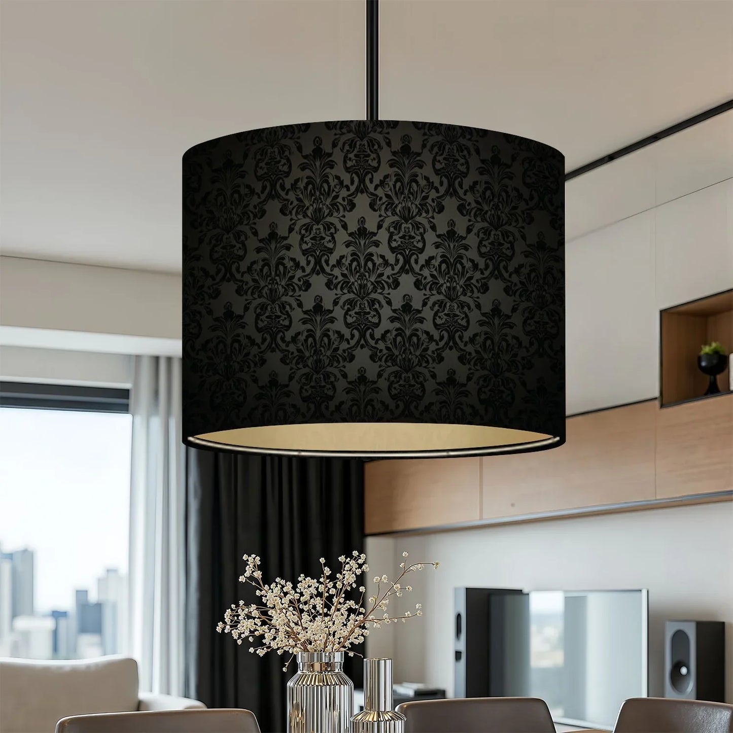 [Luxury Gothic Lampshades] 2 Pack Luxury Gothic Lampshades